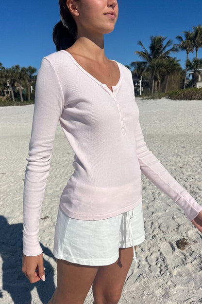 Brandy Melville Smart Buy / Zelly Long Sleeve Ribbed Top