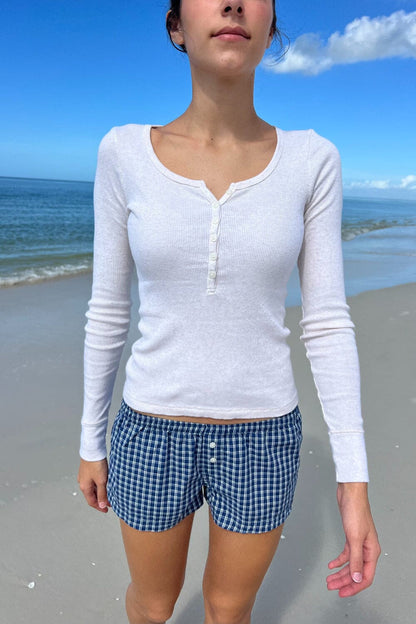 Brandy Melville Smart Buy / Zelly Long Sleeve Ribbed Top
