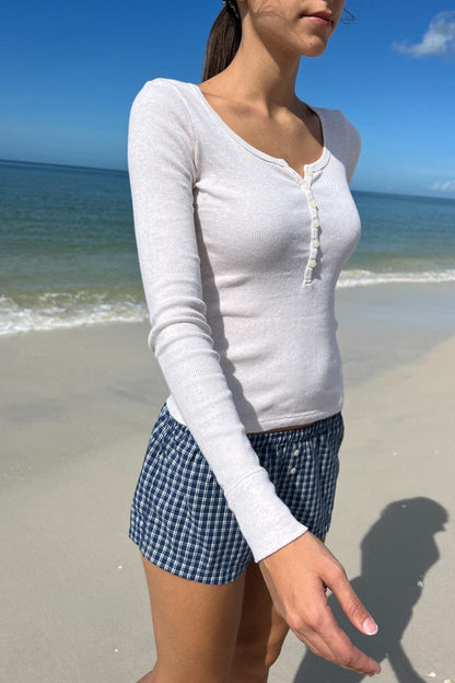 Brandy Melville Smart Buy / Zelly Long Sleeve Ribbed Top