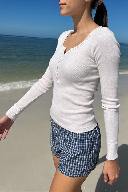 Brandy Melville Smart Buy / Zelly Long Sleeve Ribbed Top