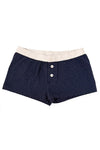 Navy Blue with White Polka Dots