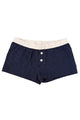 Navy Blue with White Polka Dots