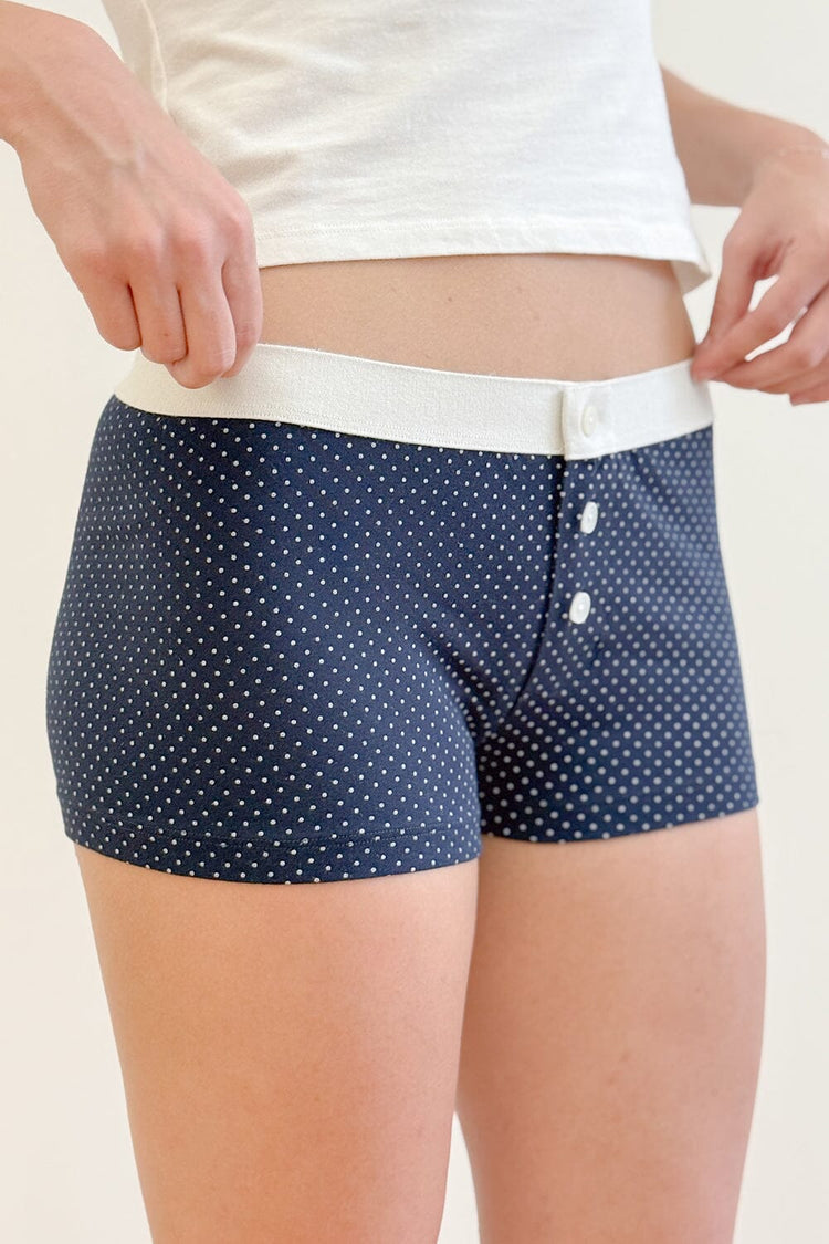 Brandy Melville Premium / Boy Short Polka Dot Underwear