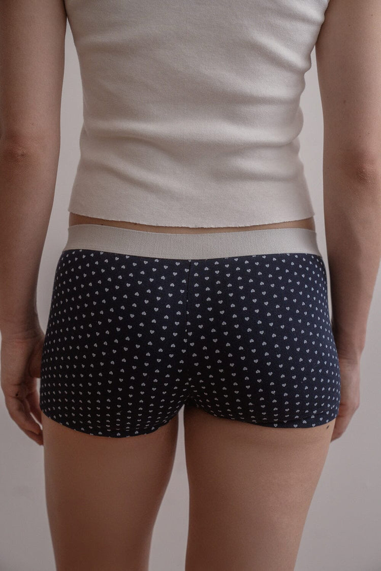 Brandy Melville Value / Boy Short Heart Underwear